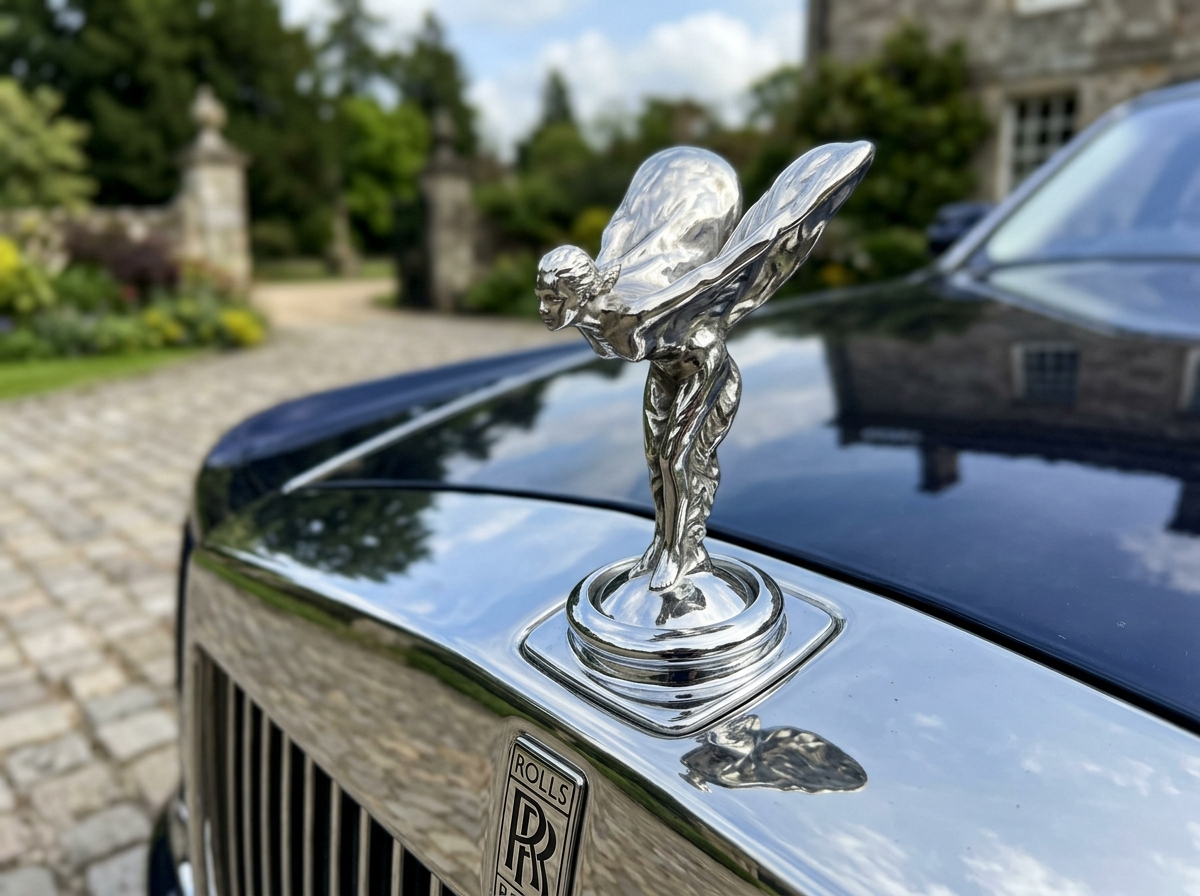 Rolls-Royce Spirit of Ecstasy hood ornament logo emblem