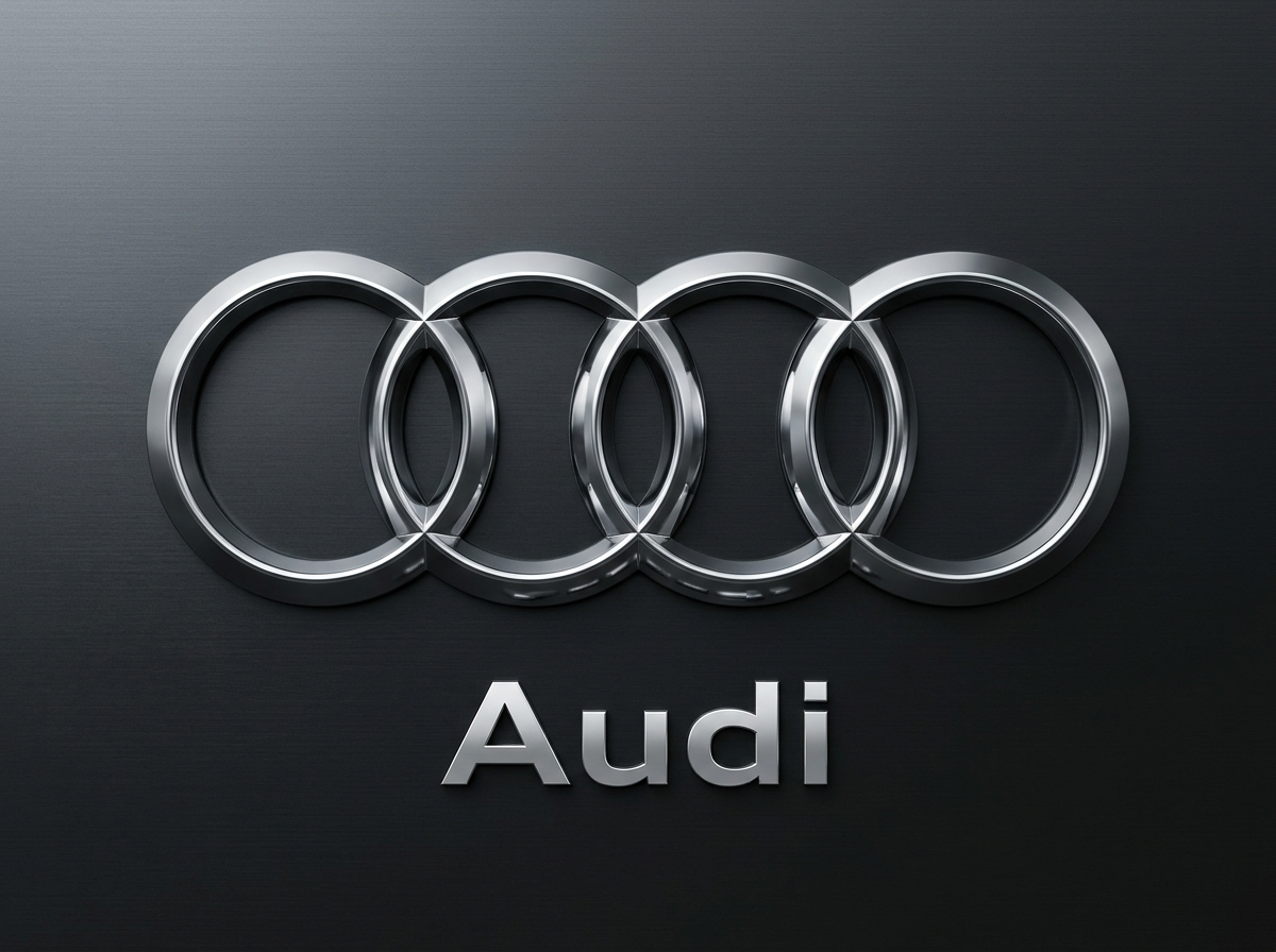 Audi four rings interlocked logo brand emblem